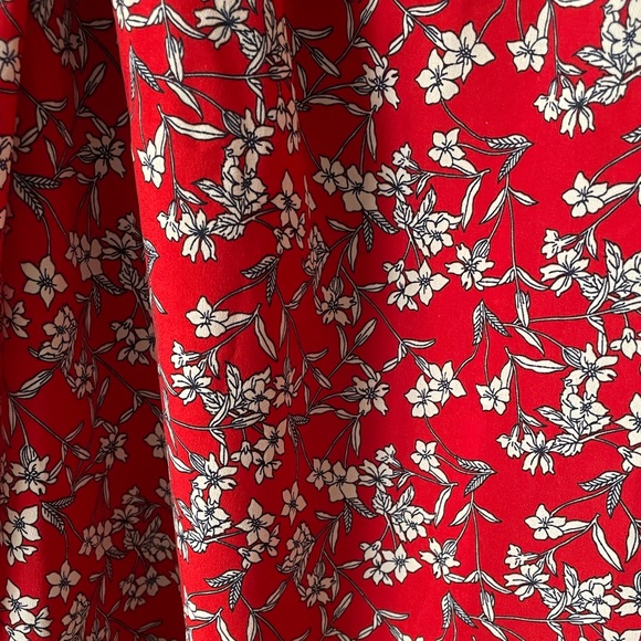 NWT banana republic floral red dress. Sz 10 - Picture 2 of 8